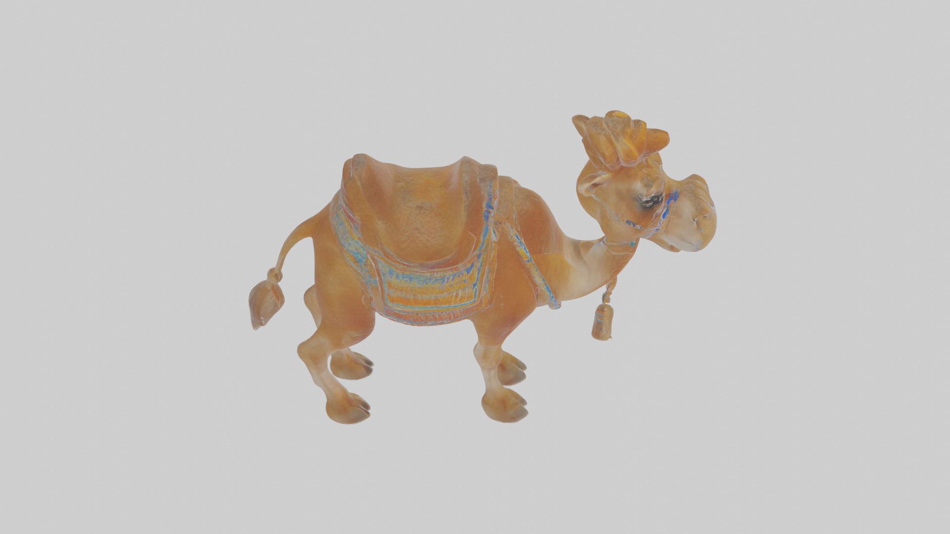 Cartoon Camel Low-poly 3D model_28