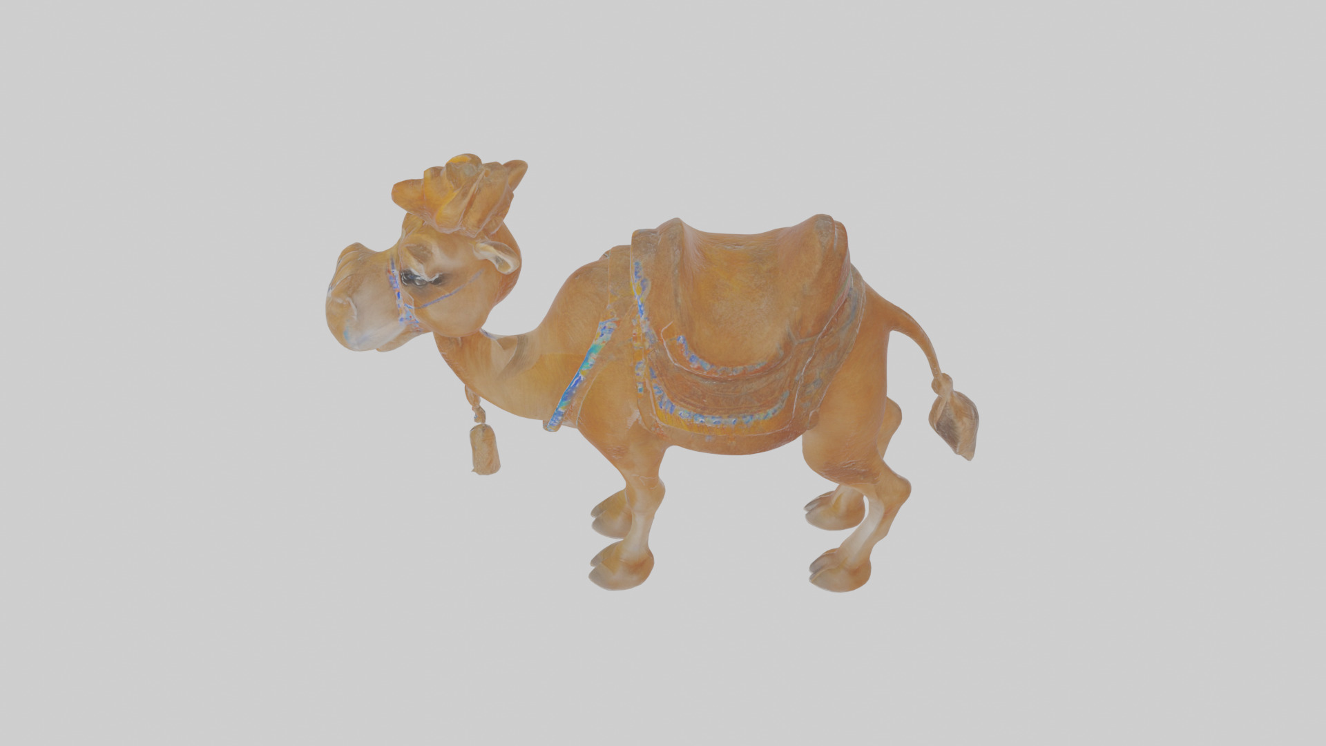 Cartoon Camel Low-poly 3D model_26