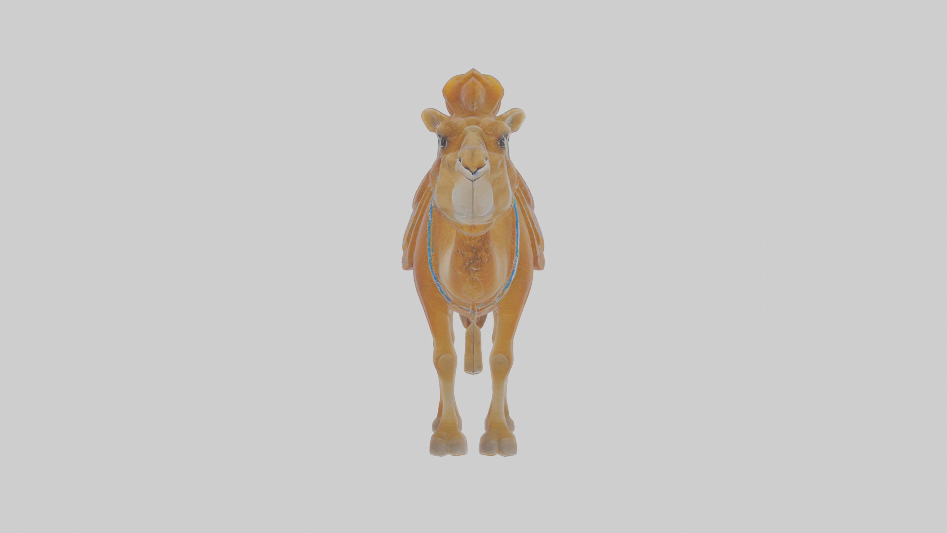 Cartoon Camel Low-poly 3D model_13