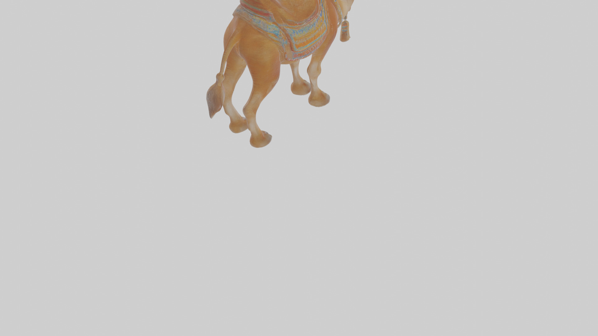 Cartoon Camel Low-poly 3D model_5