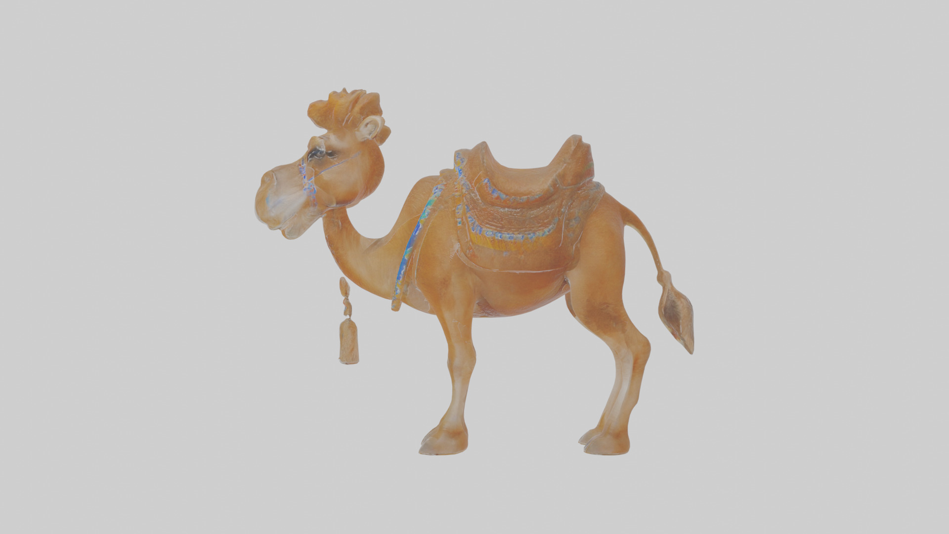 Cartoon Camel Low-poly 3D model_19