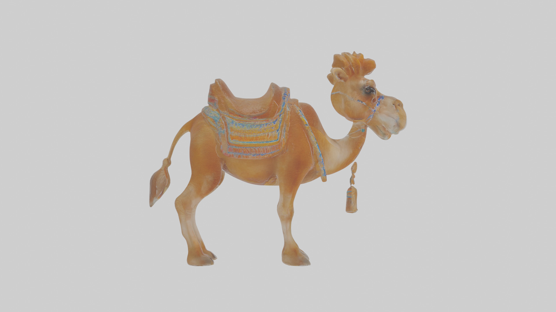 Cartoon Camel Low-poly 3D model_20