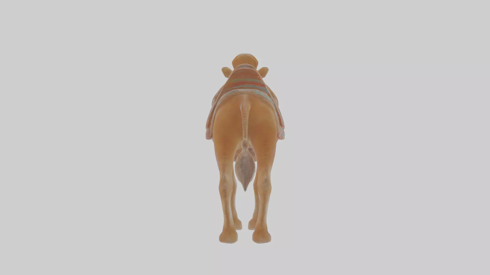 Cartoon Camel Low-poly 3D model_0