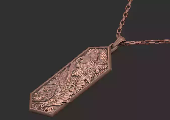 Crystal Queen kingdom knight pendant 3D print model