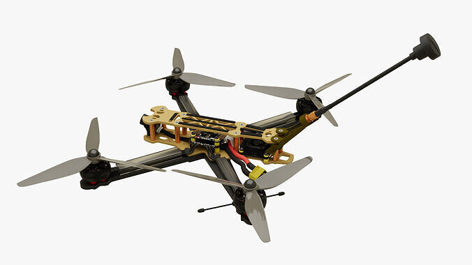 FPV drone 5 inch 3D model