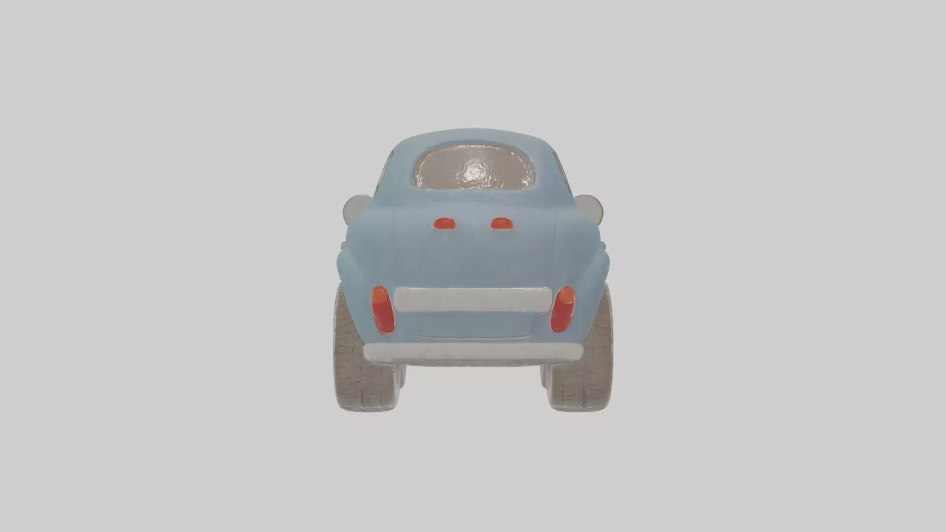 Cartoon Car Low-poly 3D model