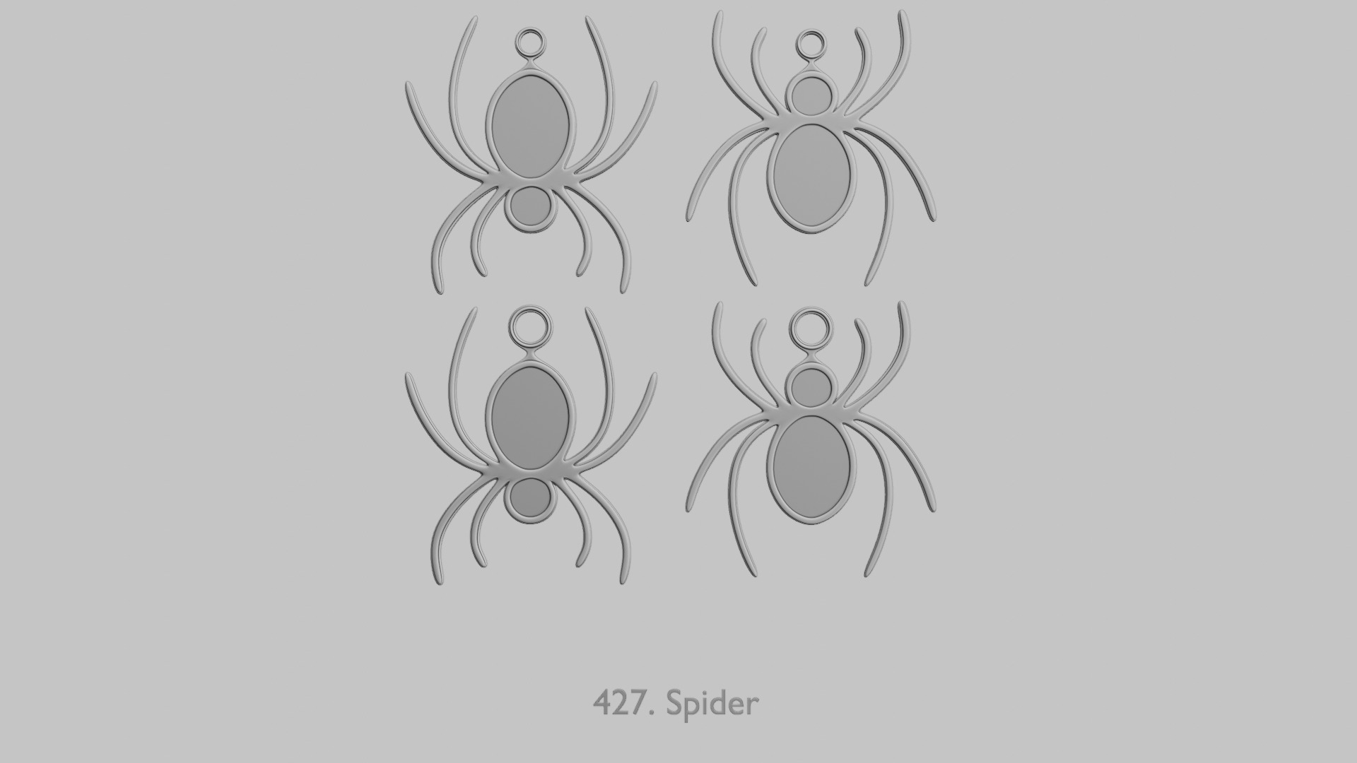 Creatures  Reptiles Insects and Crawlies Pendant Pack 3D print model_16