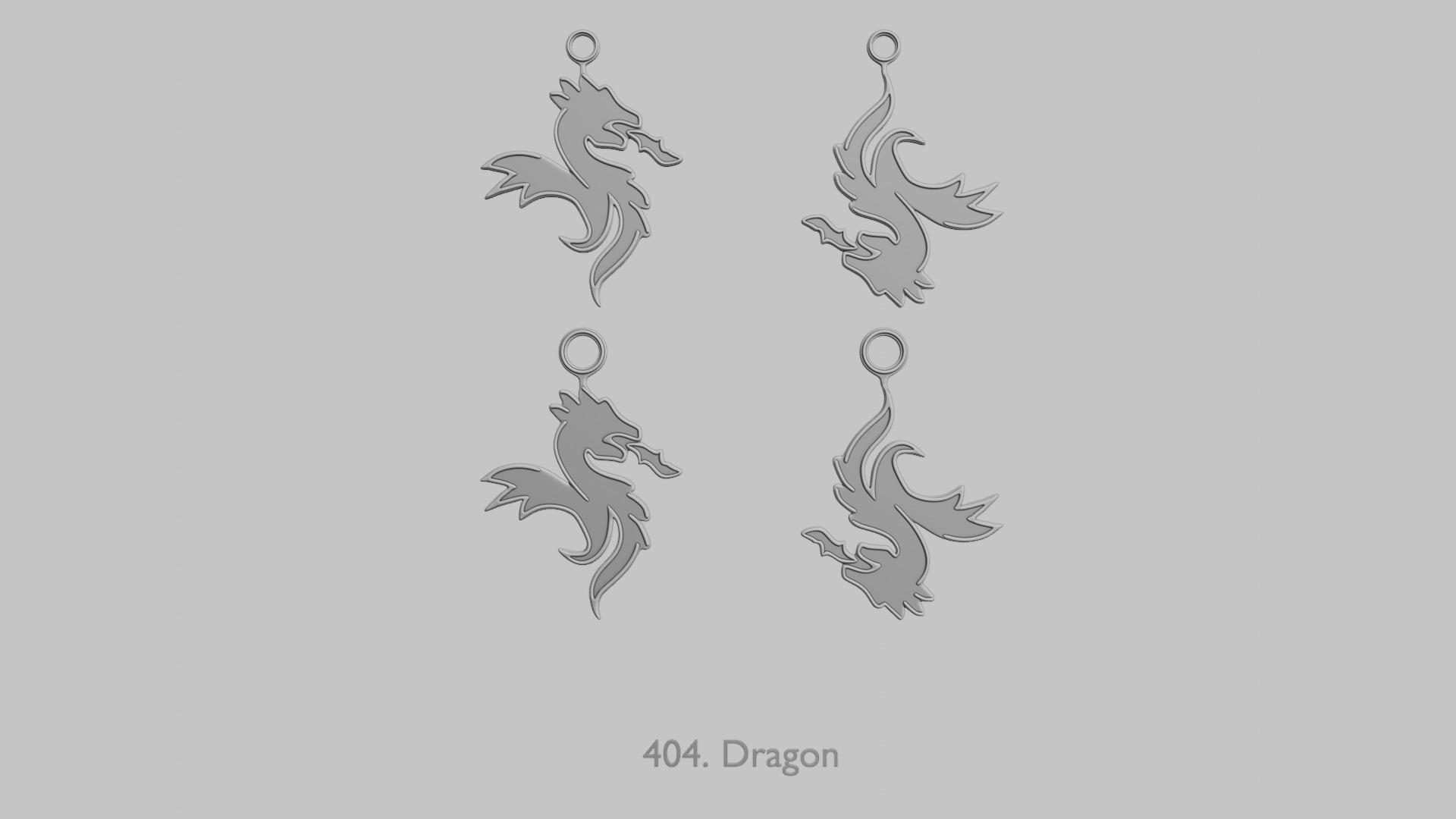 Creatures  Reptiles Insects and Crawlies Pendant Pack 3D print model_5