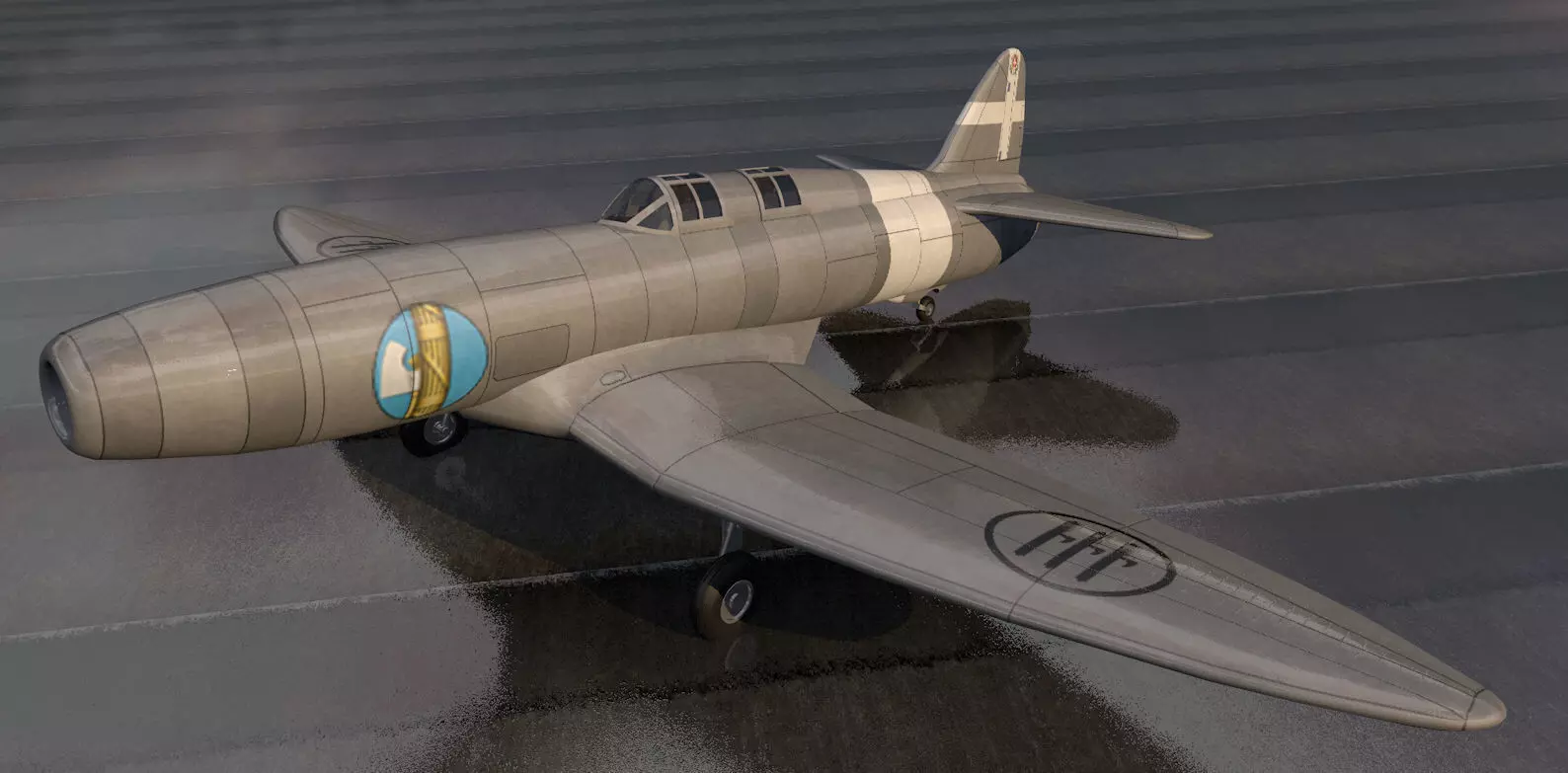 Caproni Campini N-1 3D model