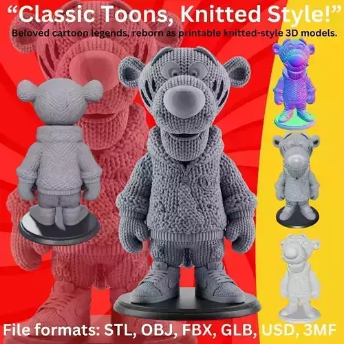 Tigger Inspired Modern Streetwear Figurine