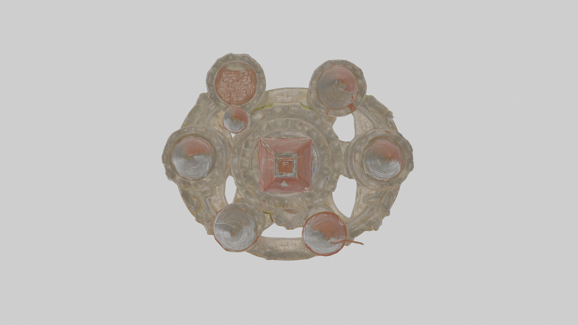 Cartoon Castle Low-poly 3D model_22