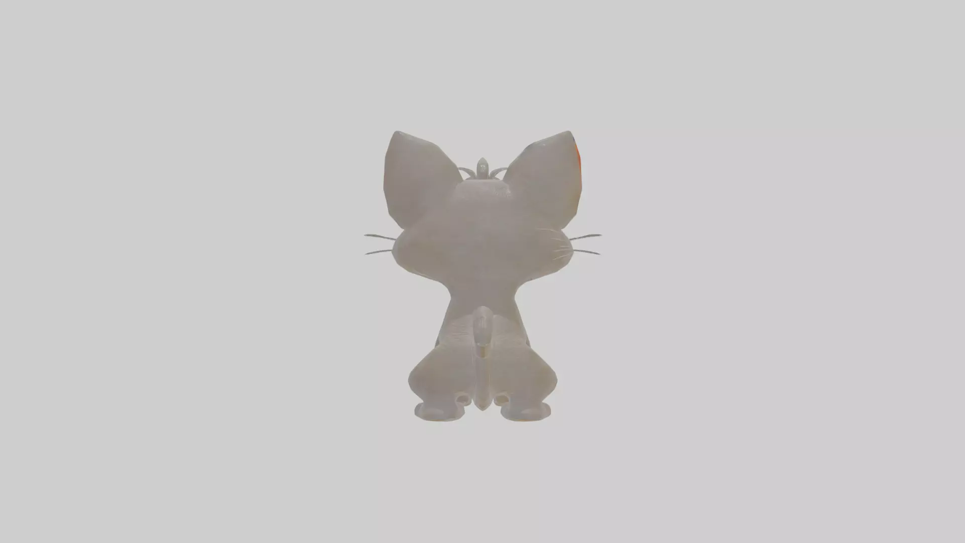 Cartoon Cat Low-poly 3D model_0