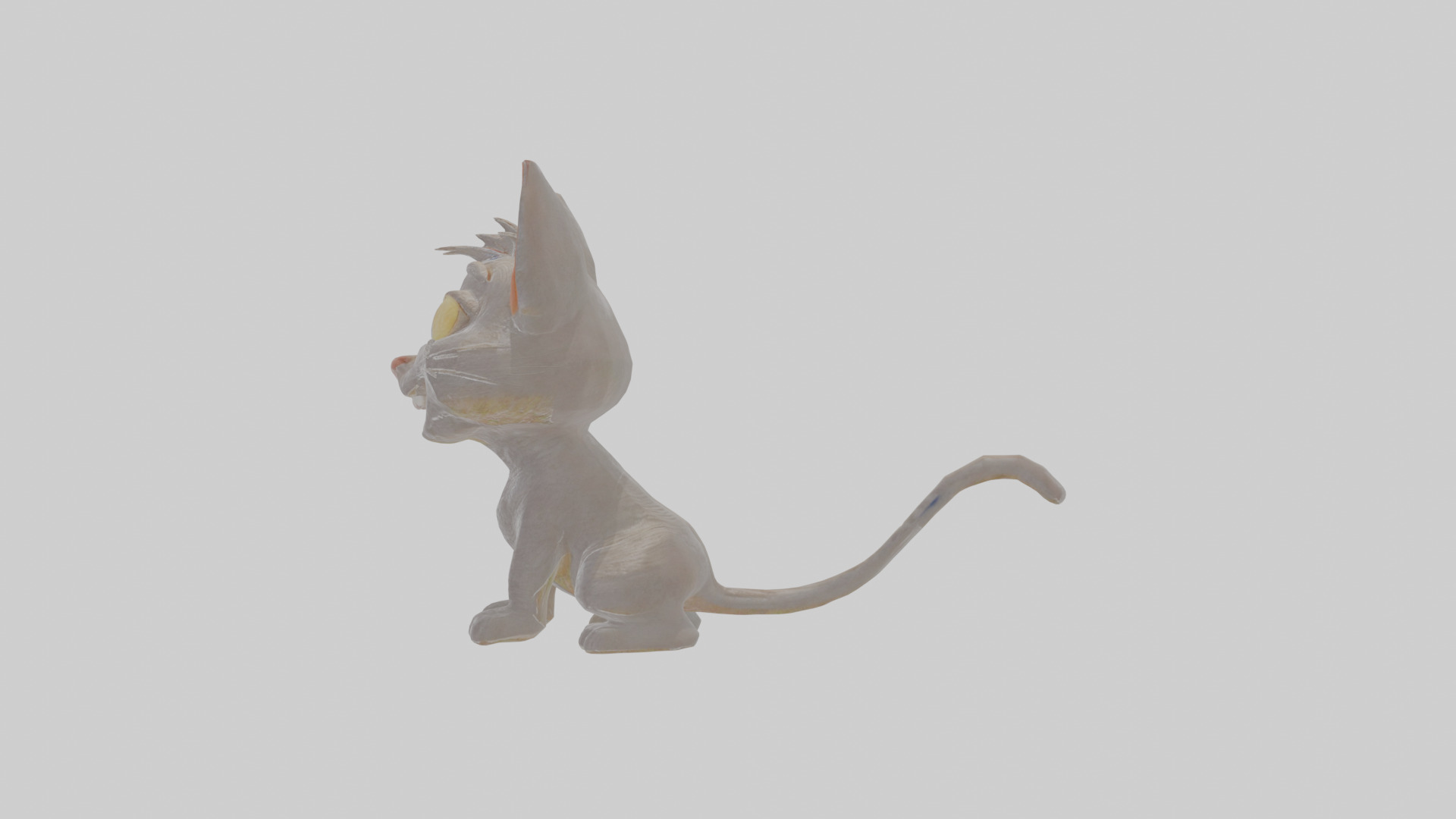 Cartoon Cat Low-poly 3D model_18