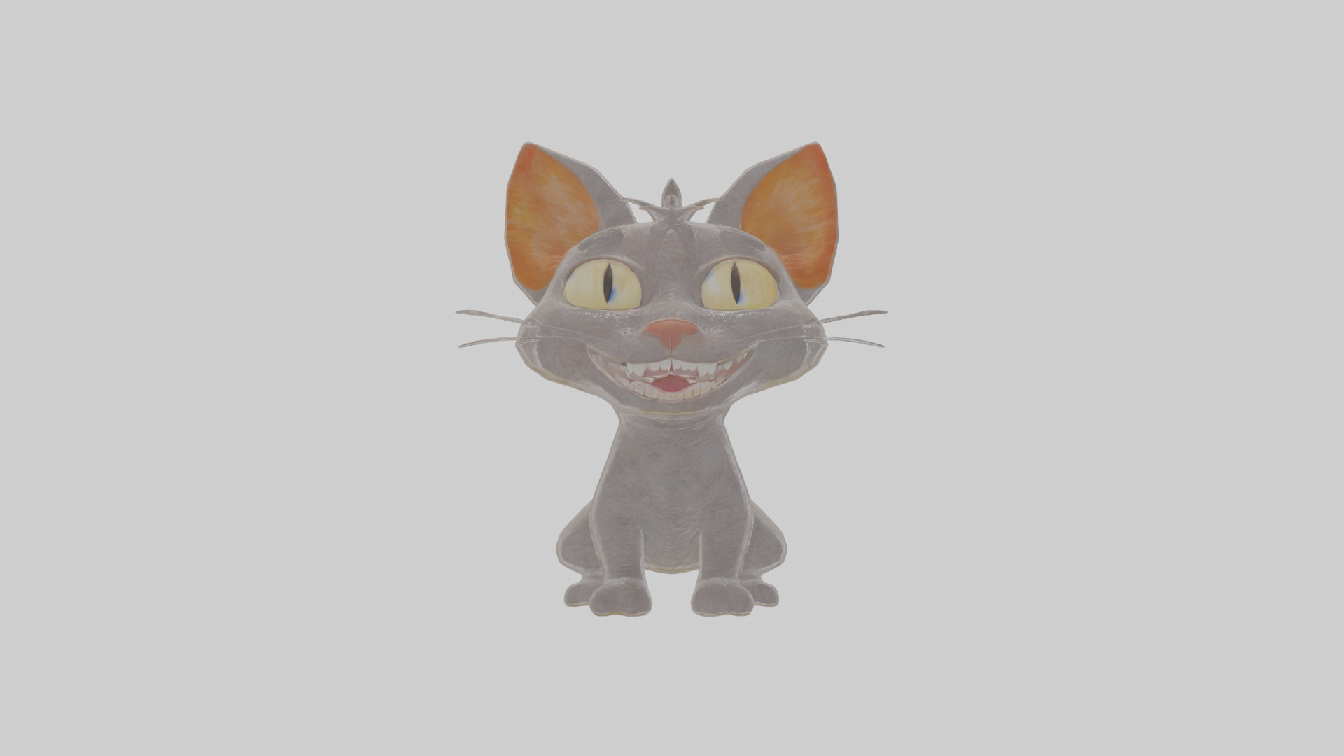 Cartoon Cat Low-poly 3D model_13