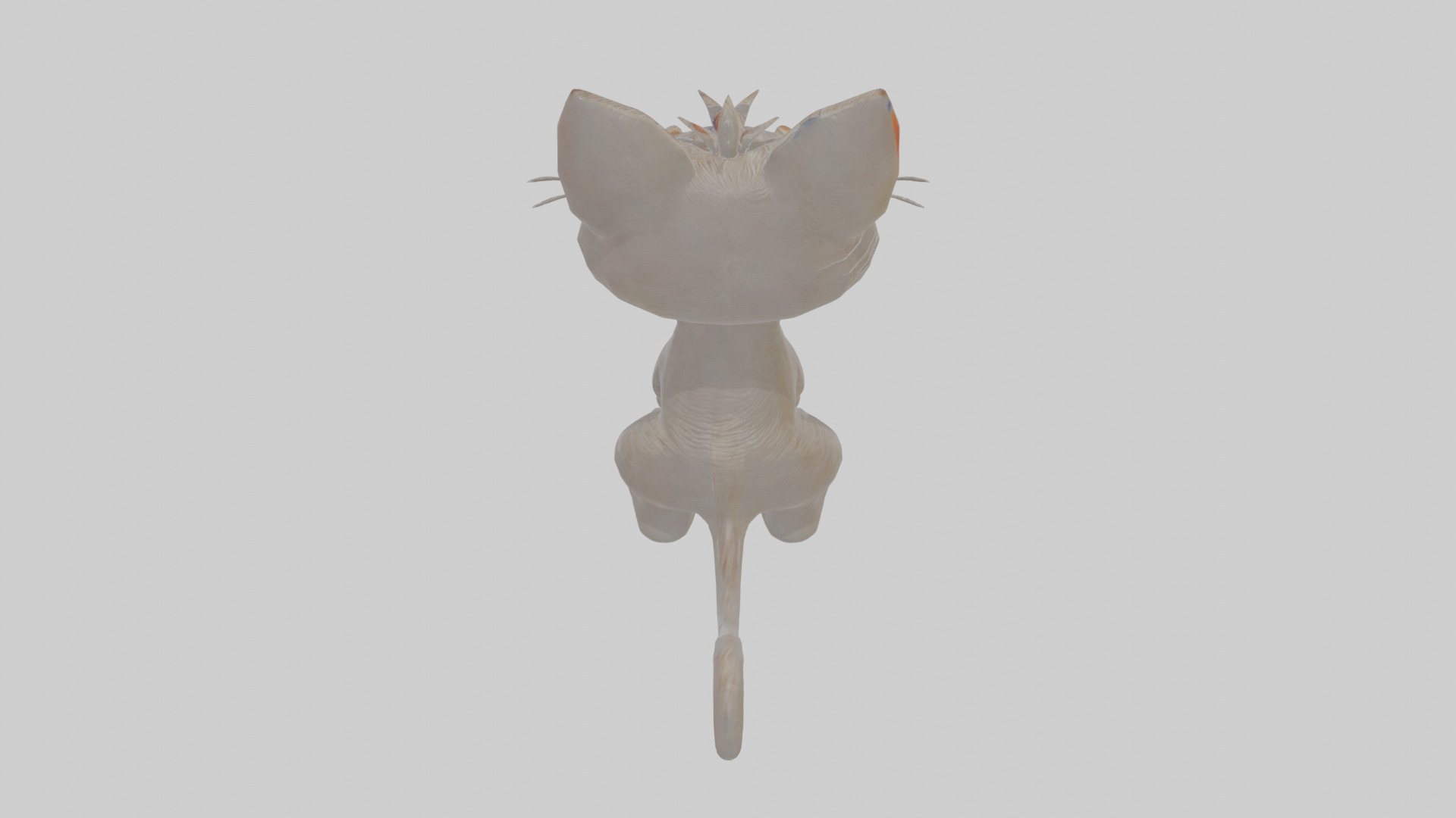 Cartoon Cat Low-poly 3D model_24