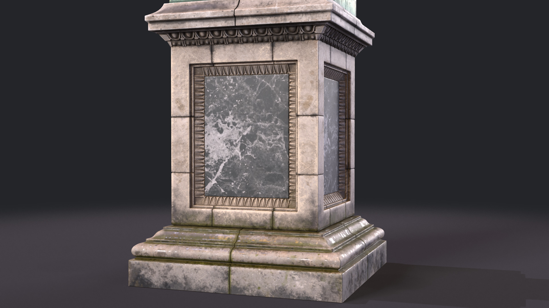 Street Lamp Columna Rostrata Hight Low Poly Low-poly 3D model_7