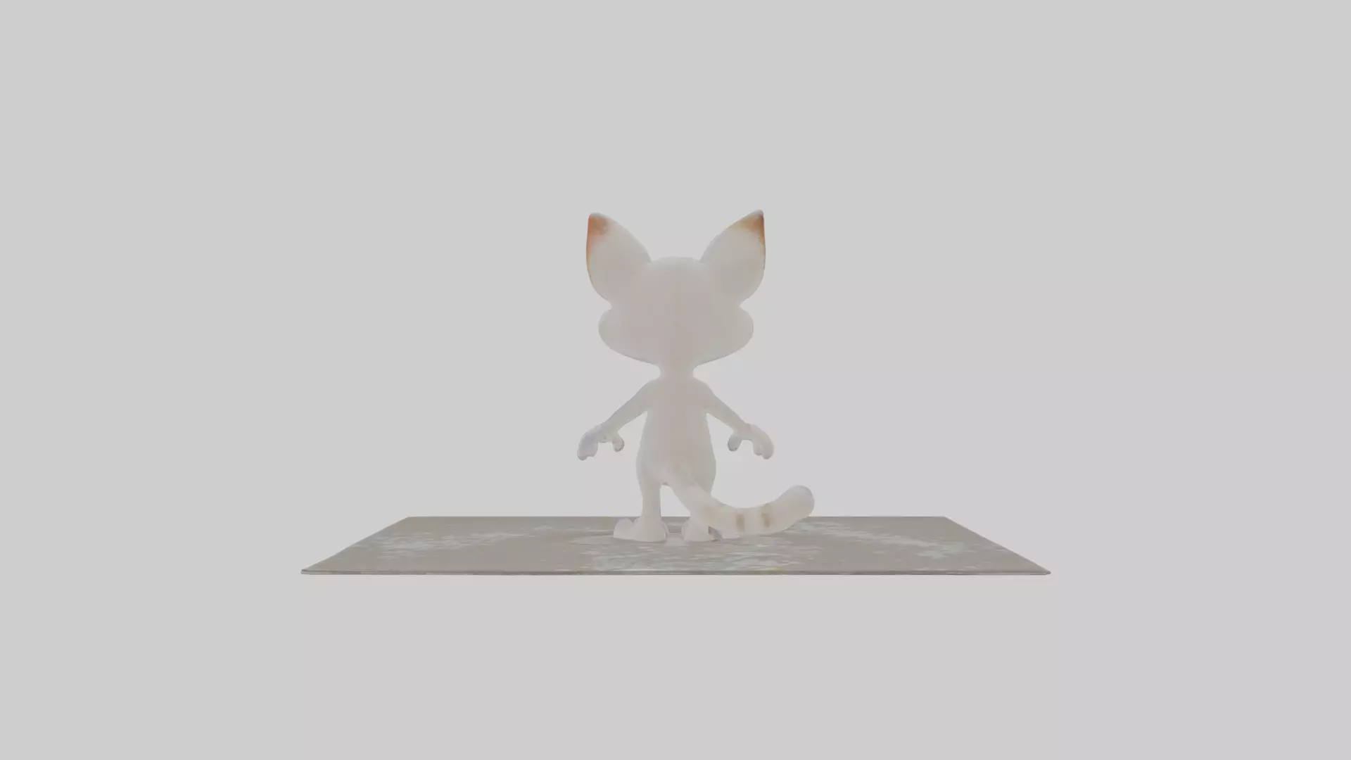 Cartoon Cat video game versions Model Low-poly 3D model
