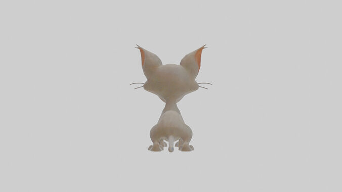 Cartoon Cat warped reality Model Low-poly 3D model