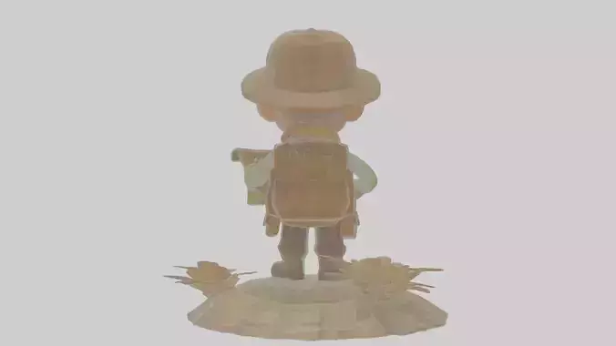 Cartoon Cecil the Cartographer of Cursed Lands Model