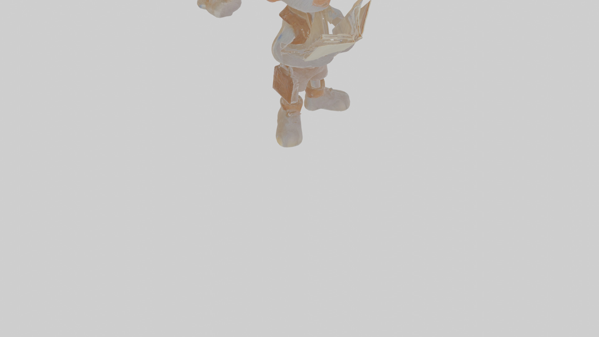 Cartoon Cecil the Chronicler of Cryptids Model Low-poly 3D model_11