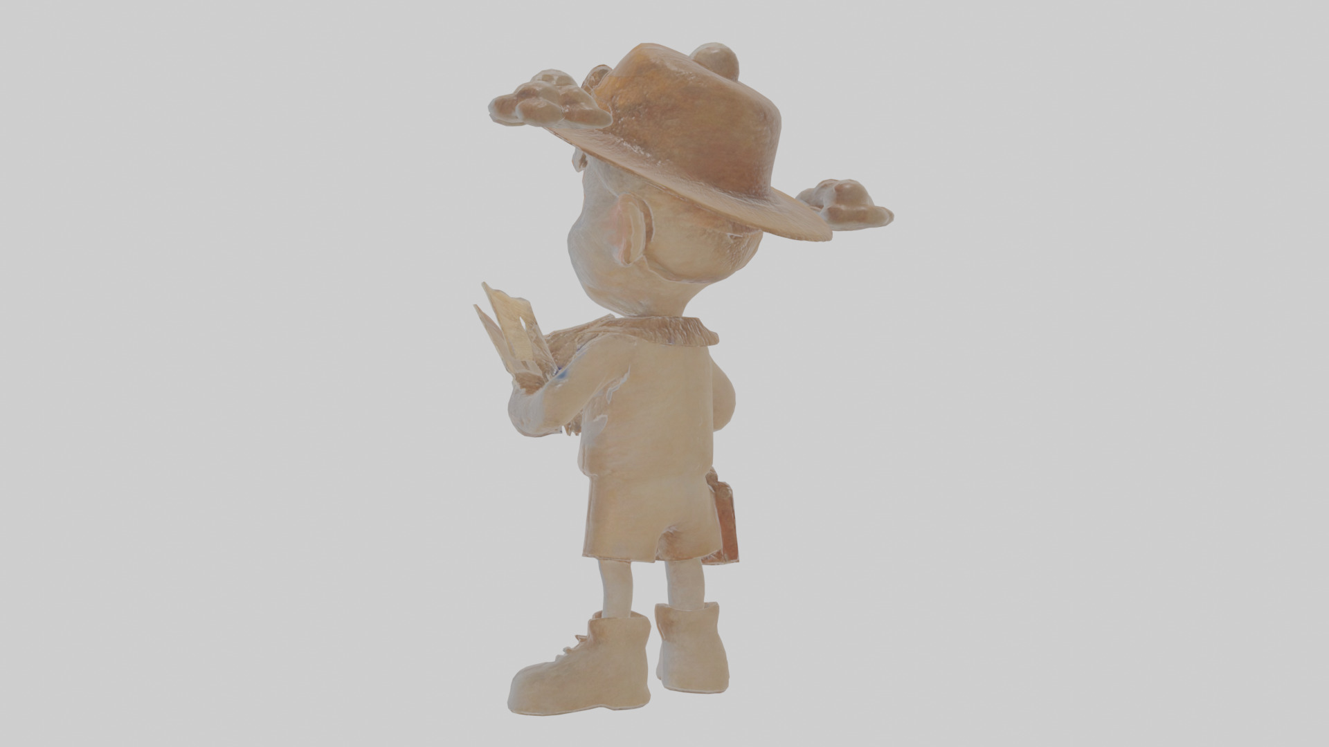 Cartoon Cecil the Chronicler of Cryptids Model Low-poly 3D model_3