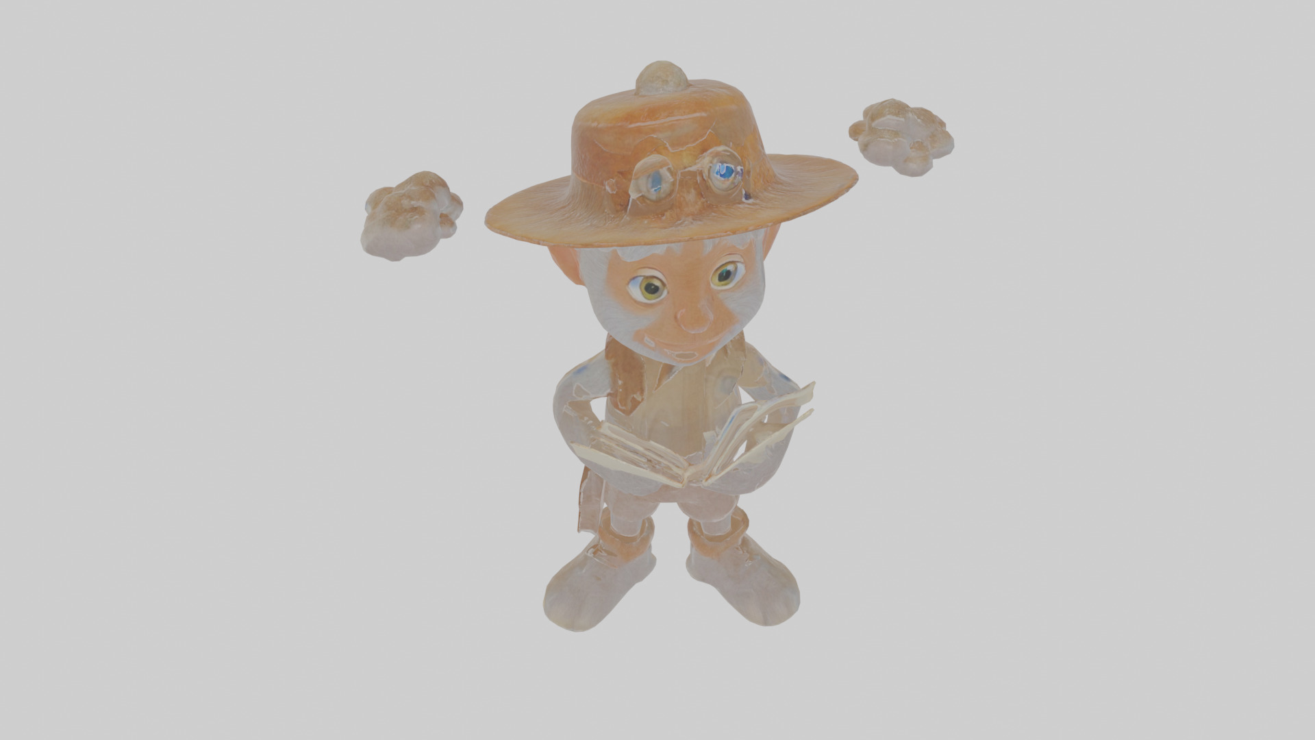 Cartoon Cecil the Chronicler of Cryptids Model Low-poly 3D model_25