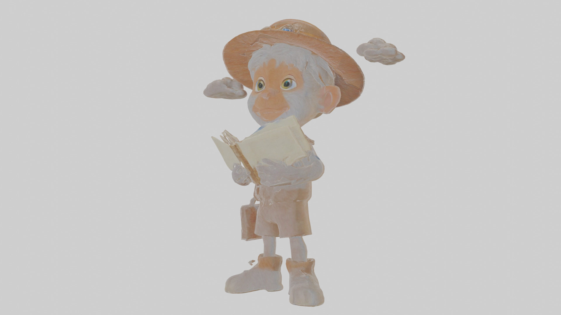 Cartoon Cecil the Chronicler of Cryptids Model Low-poly 3D model_18