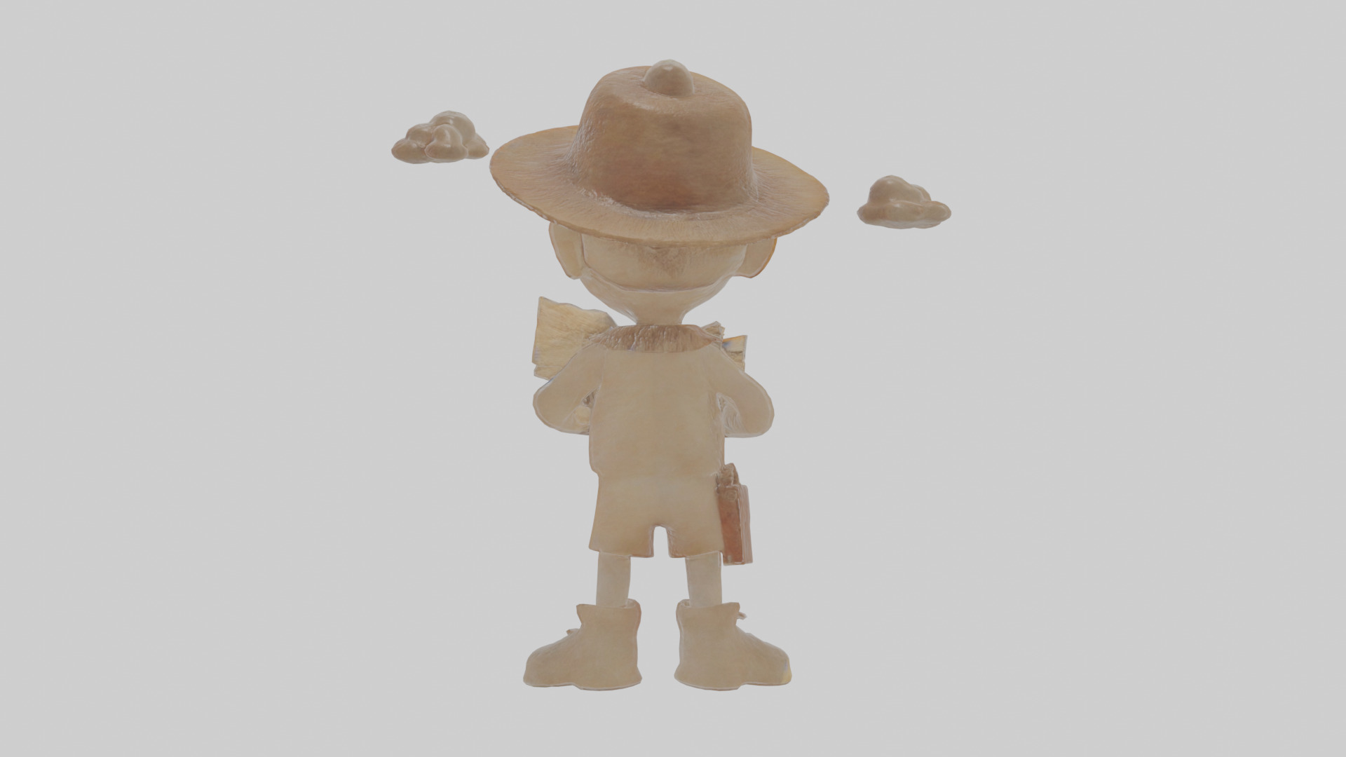 Cartoon Cecil the Chronicler of Cryptids Model Low-poly 3D model_1