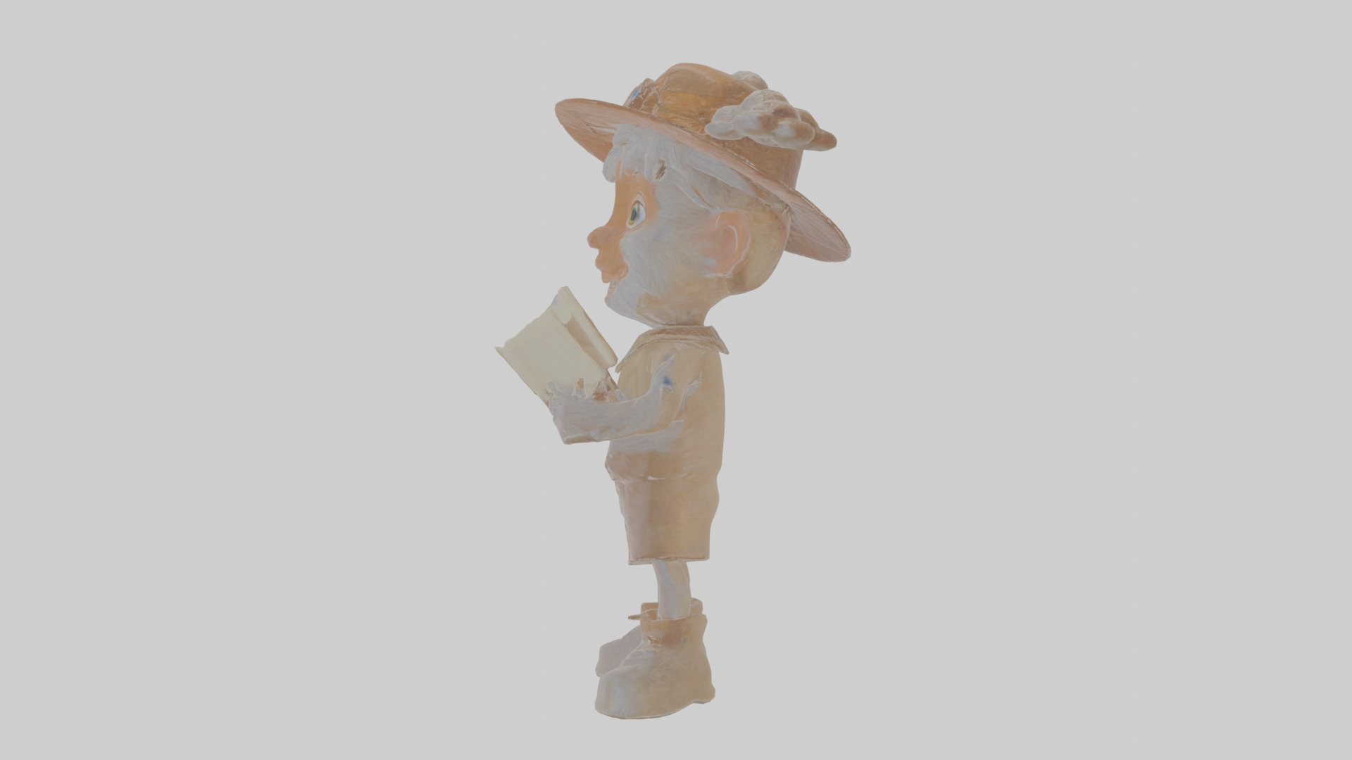 Cartoon Cecil the Chronicler of Cryptids Model Low-poly 3D model_21