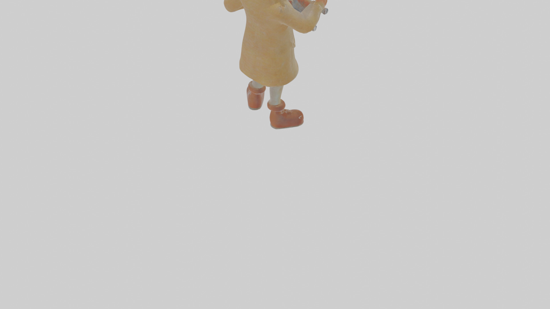 Cartoon Cecil the Cryptographer Model Low-poly 3D model_7