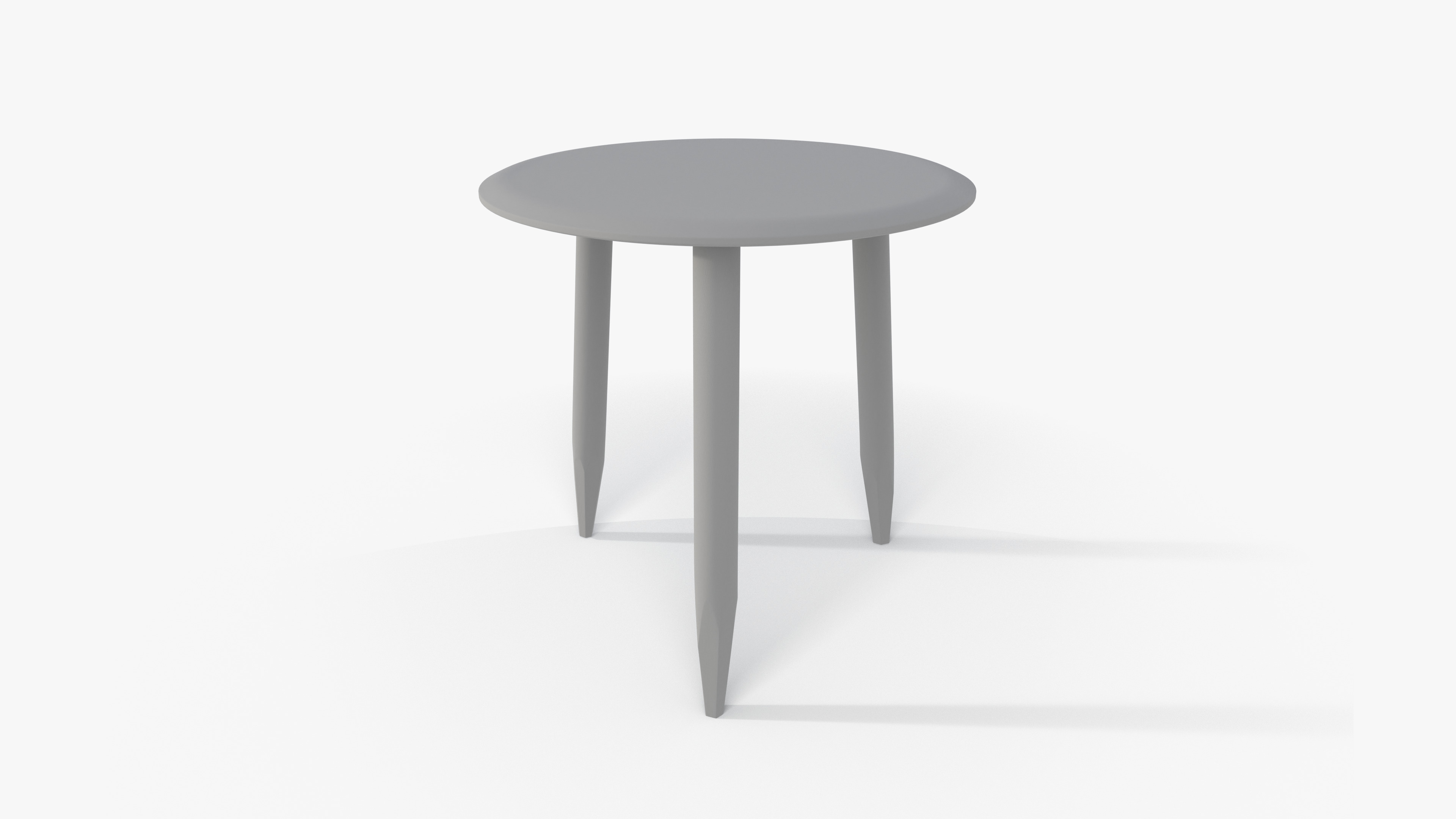 Small Oak Coffee Table Low-poly 3D model_8