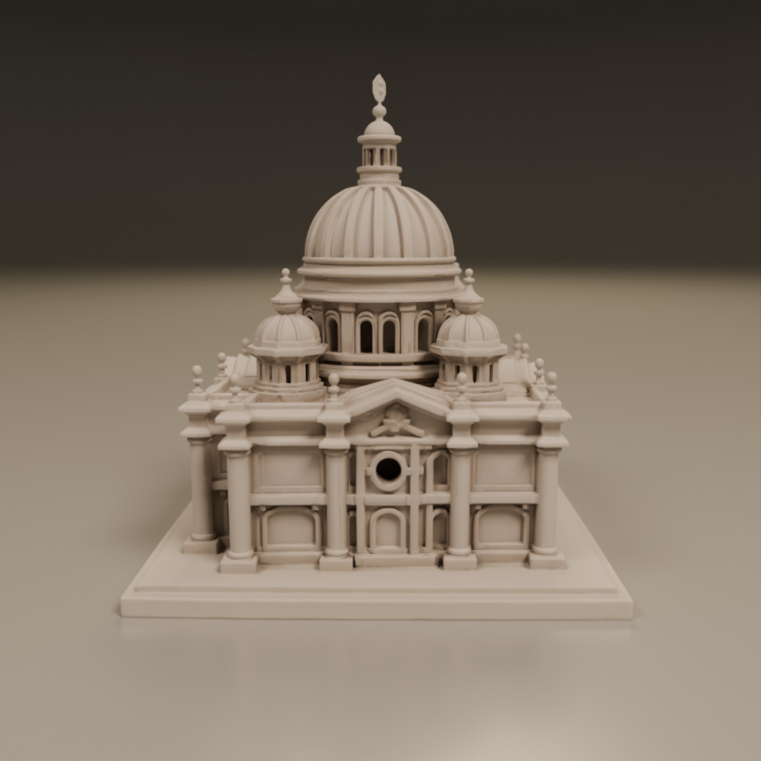 baroque architecture 3D print model_1
