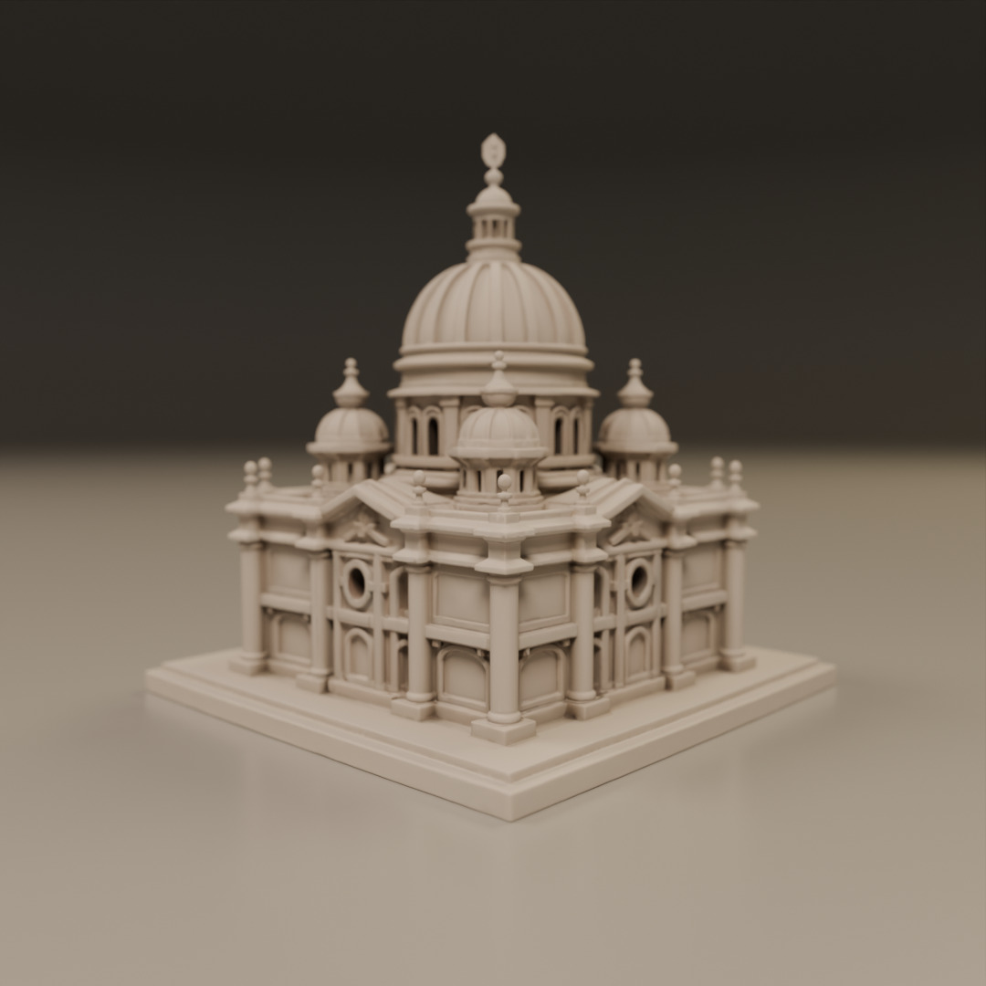 baroque architecture 3D print model_4