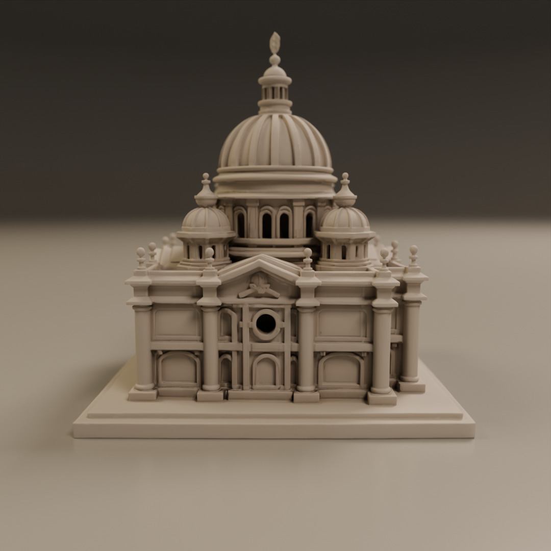 baroque architecture 3D print model_3