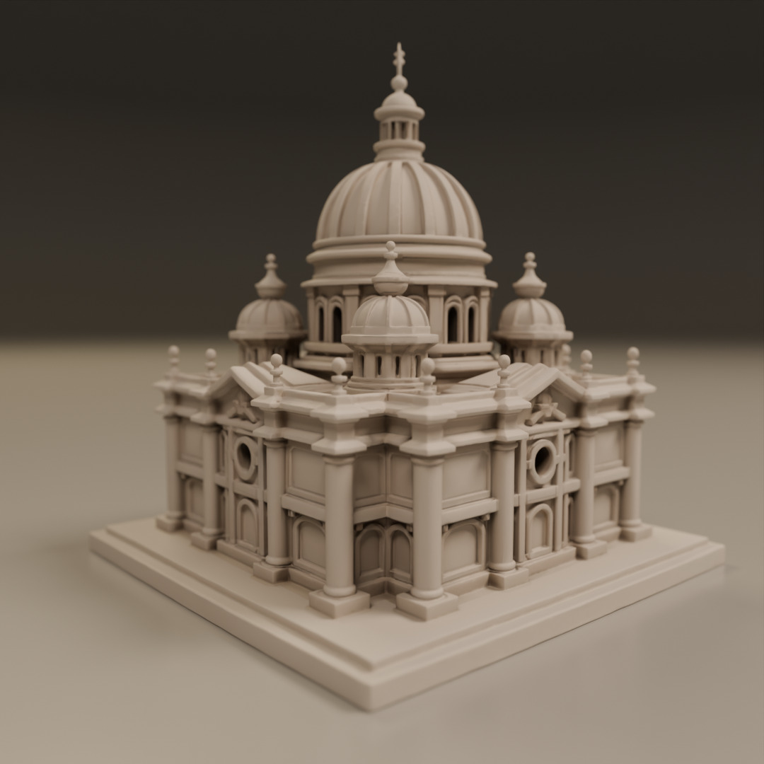 baroque architecture 3D print model_15