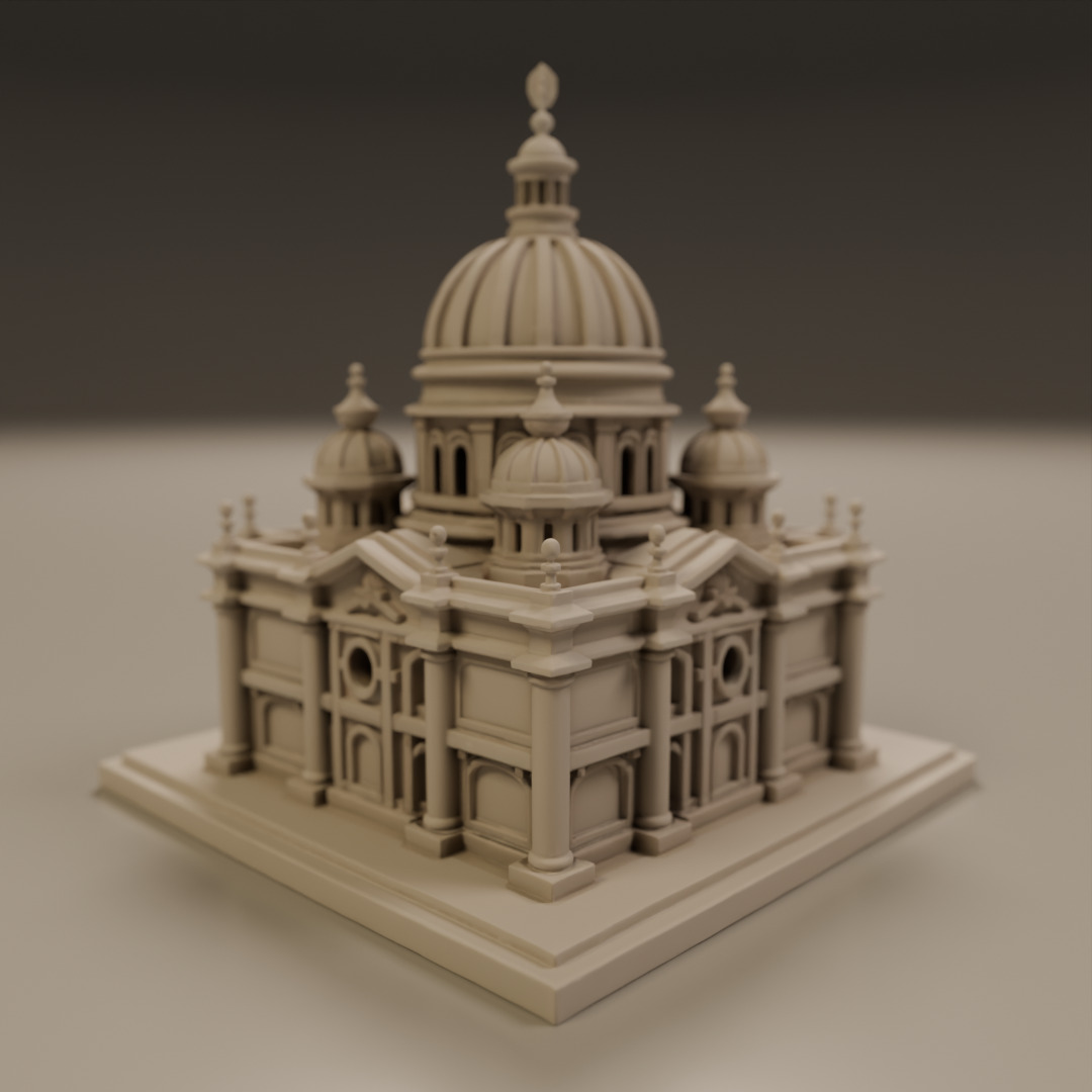 baroque architecture 3D print model_6