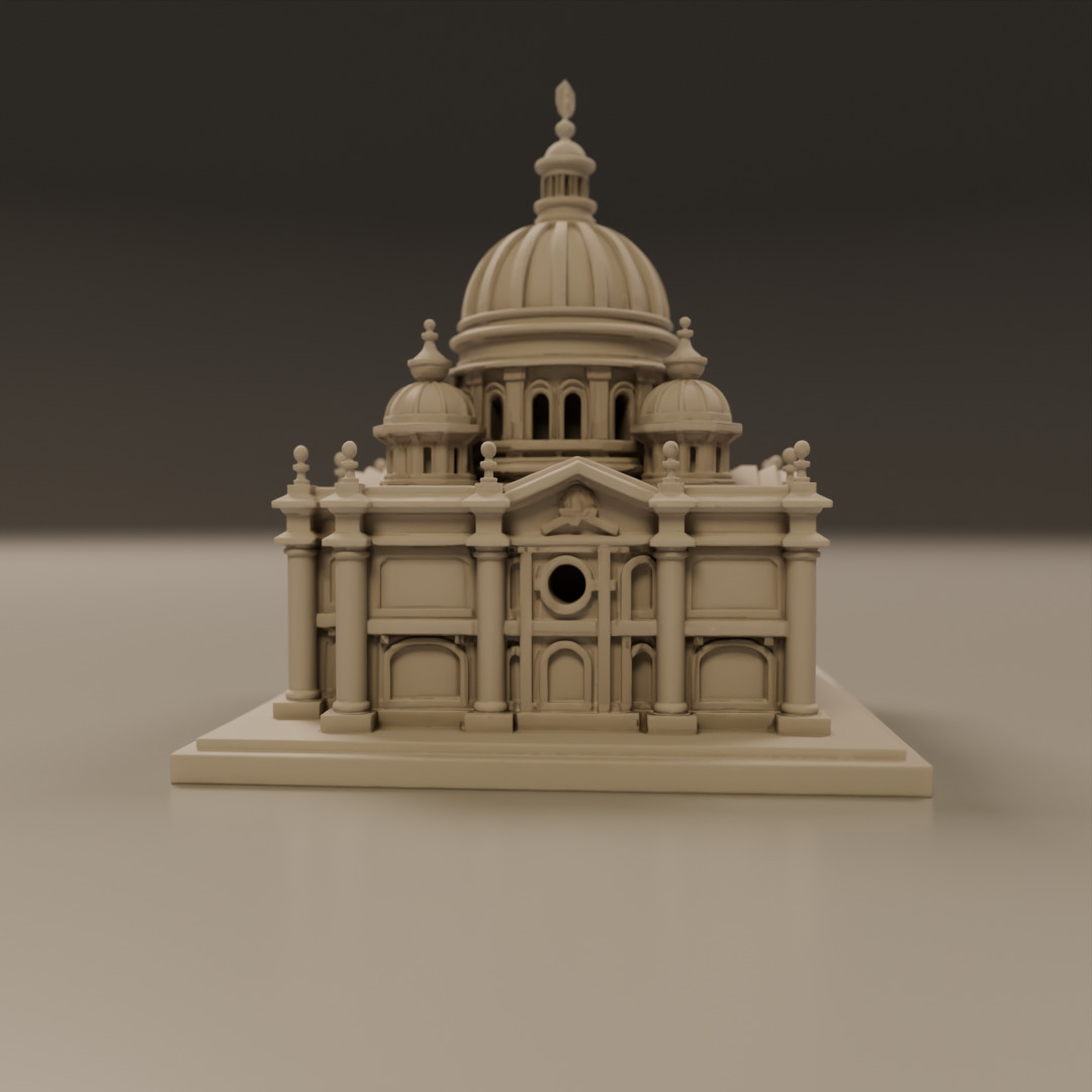 baroque architecture 3D print model_10