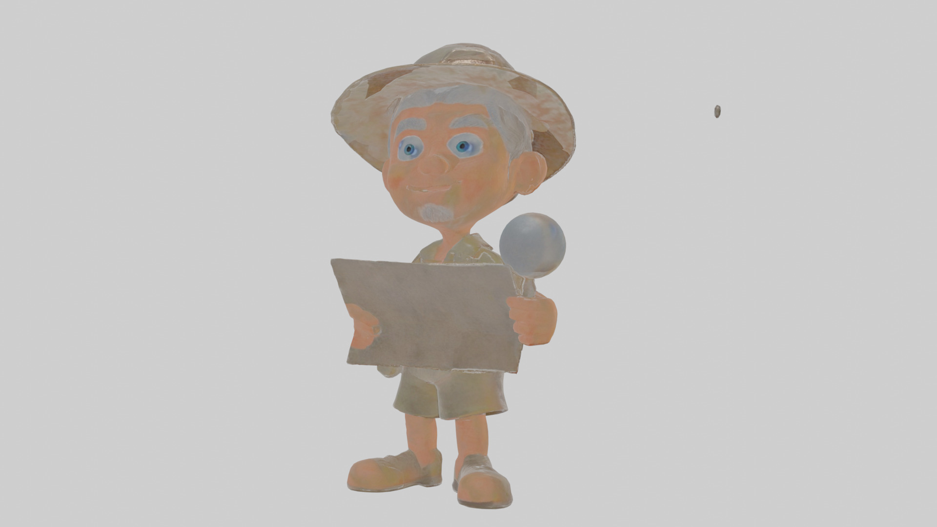 Cartoon Cecil the Surveyor of Supernatural Sites Model Low-poly 3D model_16