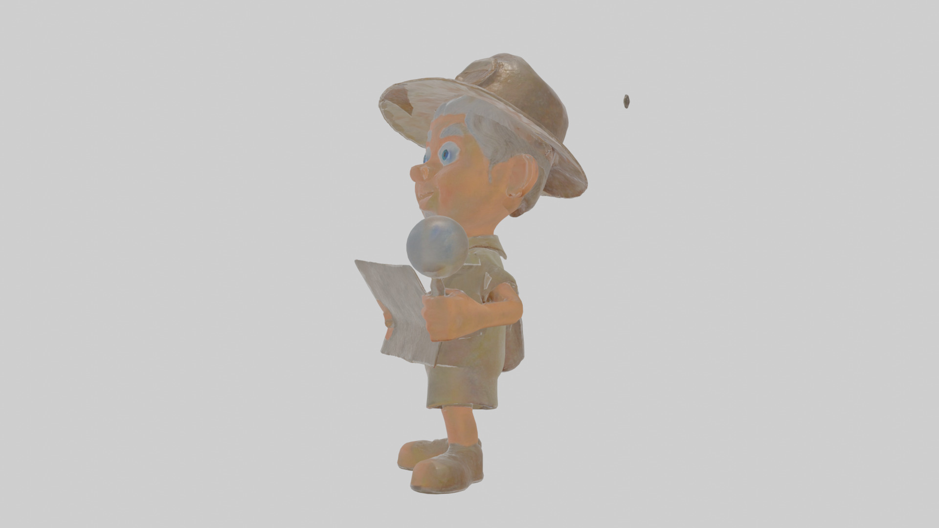 Cartoon Cecil the Surveyor of Supernatural Sites Model Low-poly 3D model_20