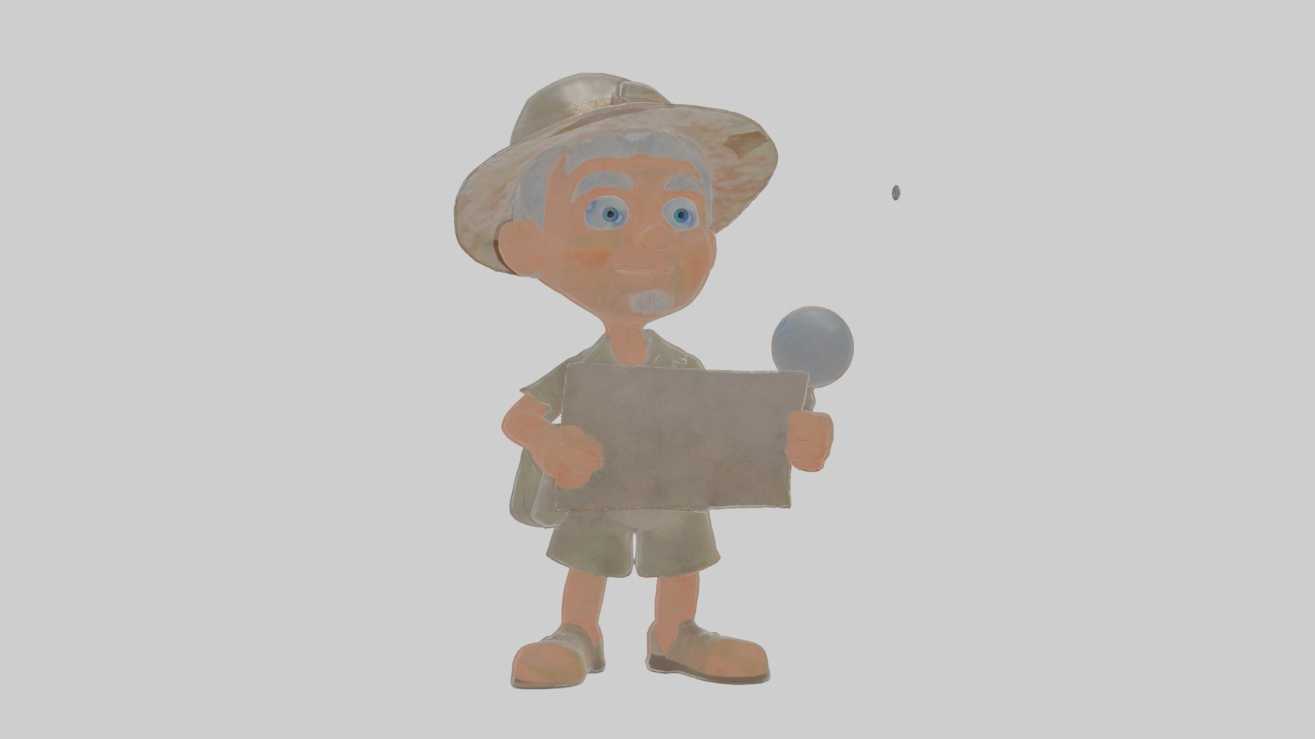 Cartoon Cecil the Surveyor of Supernatural Sites Model Low-poly 3D model_14