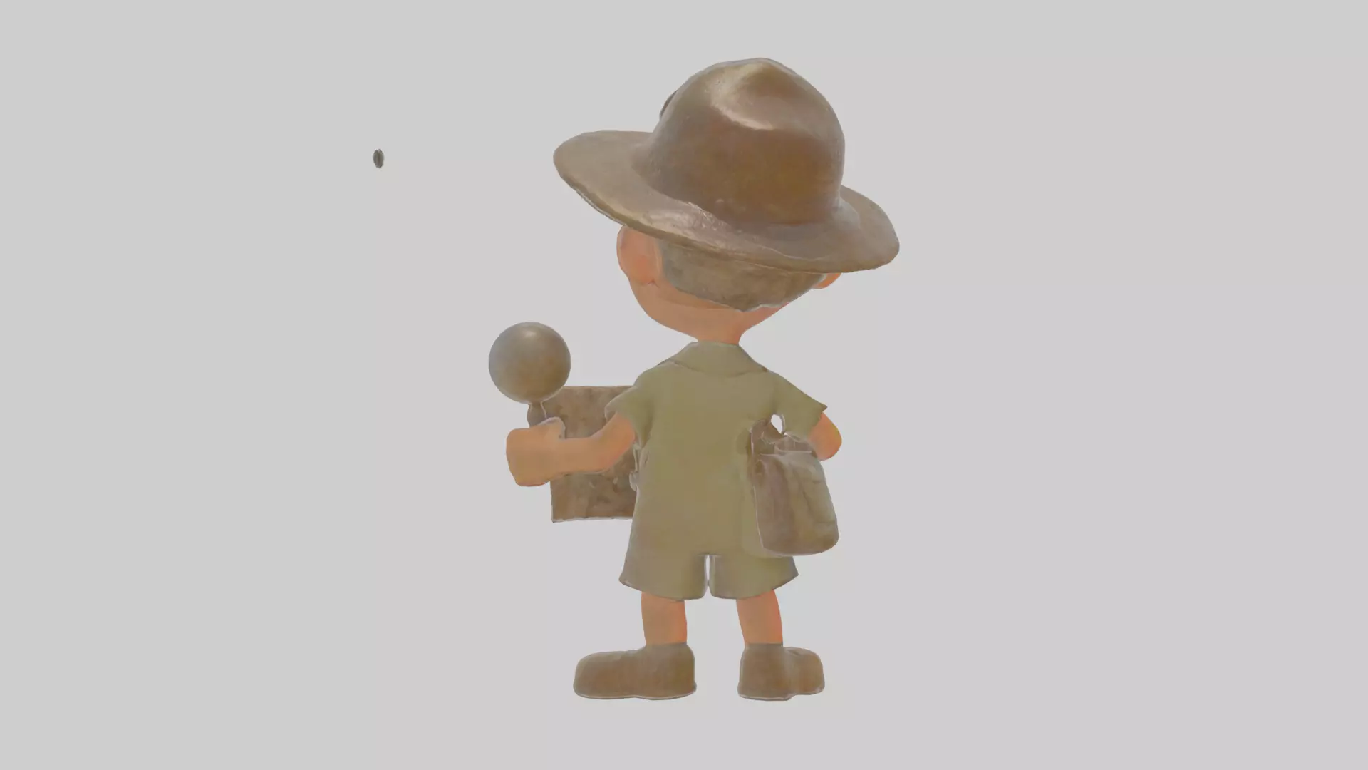 Cartoon Cecil the Surveyor of Supernatural Sites Model Low-poly 3D model_0
