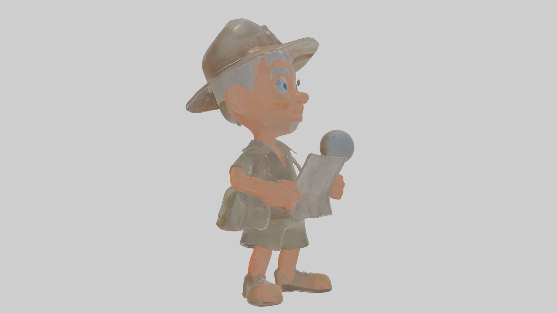 Cartoon Cecil the Surveyor of Supernatural Sites Model Low-poly 3D model_18
