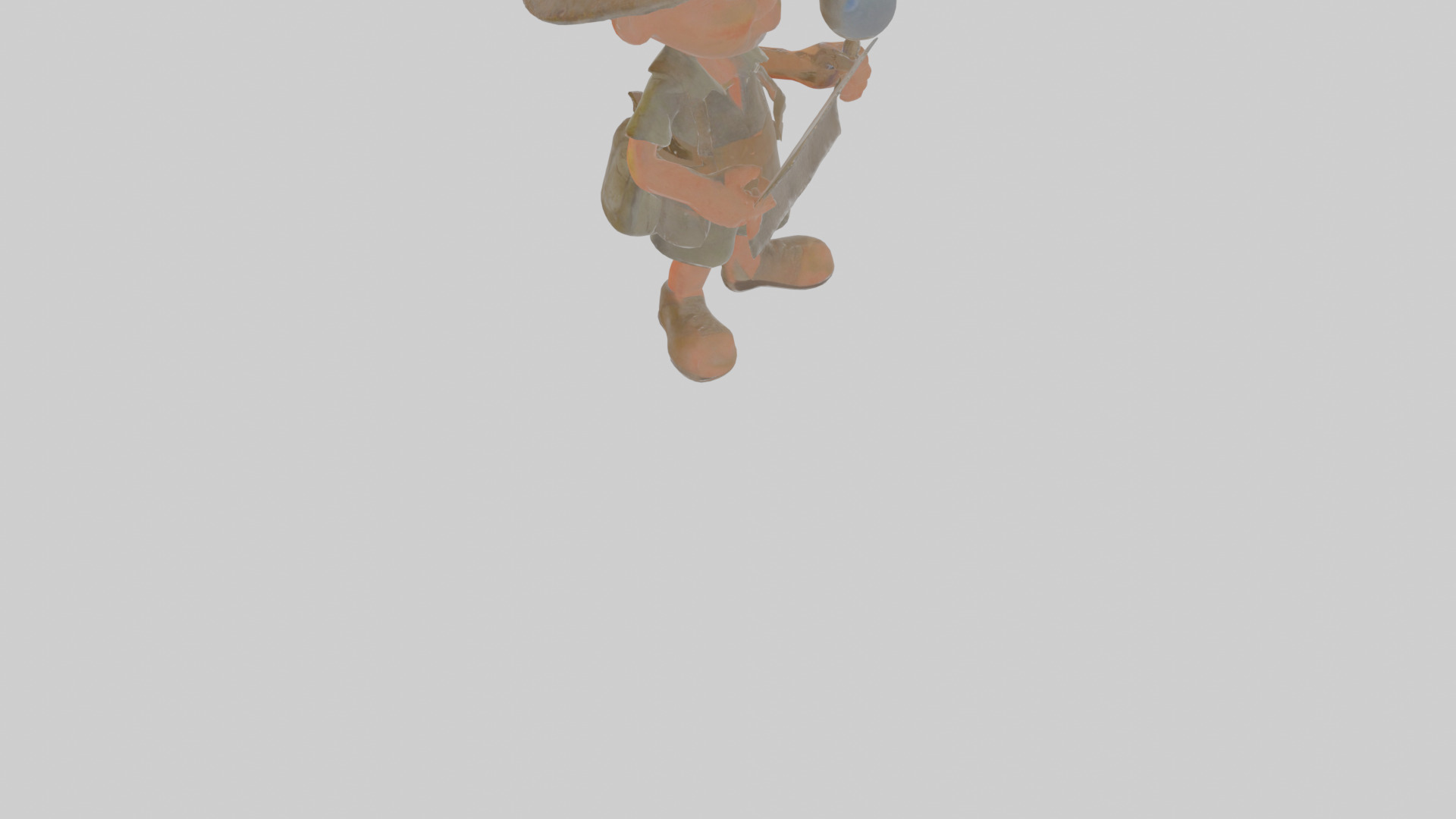 Cartoon Cecil the Surveyor of Supernatural Sites Model Low-poly 3D model_10