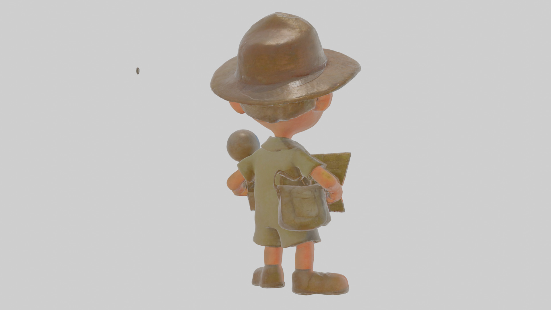 Cartoon Cecil the Surveyor of Supernatural Sites Model Low-poly 3D model_4