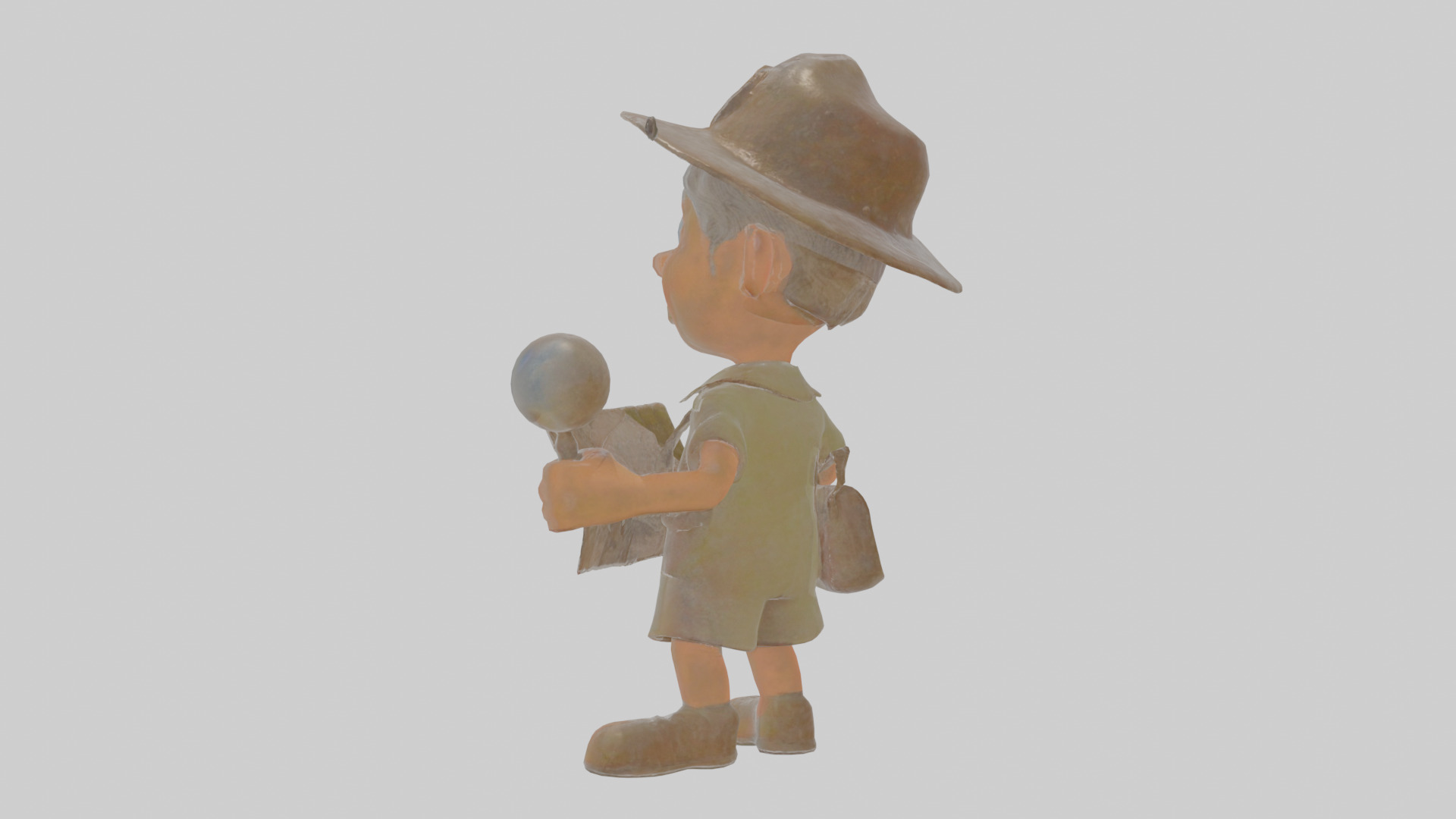 Cartoon Cecil the Surveyor of Supernatural Sites Model Low-poly 3D model_2