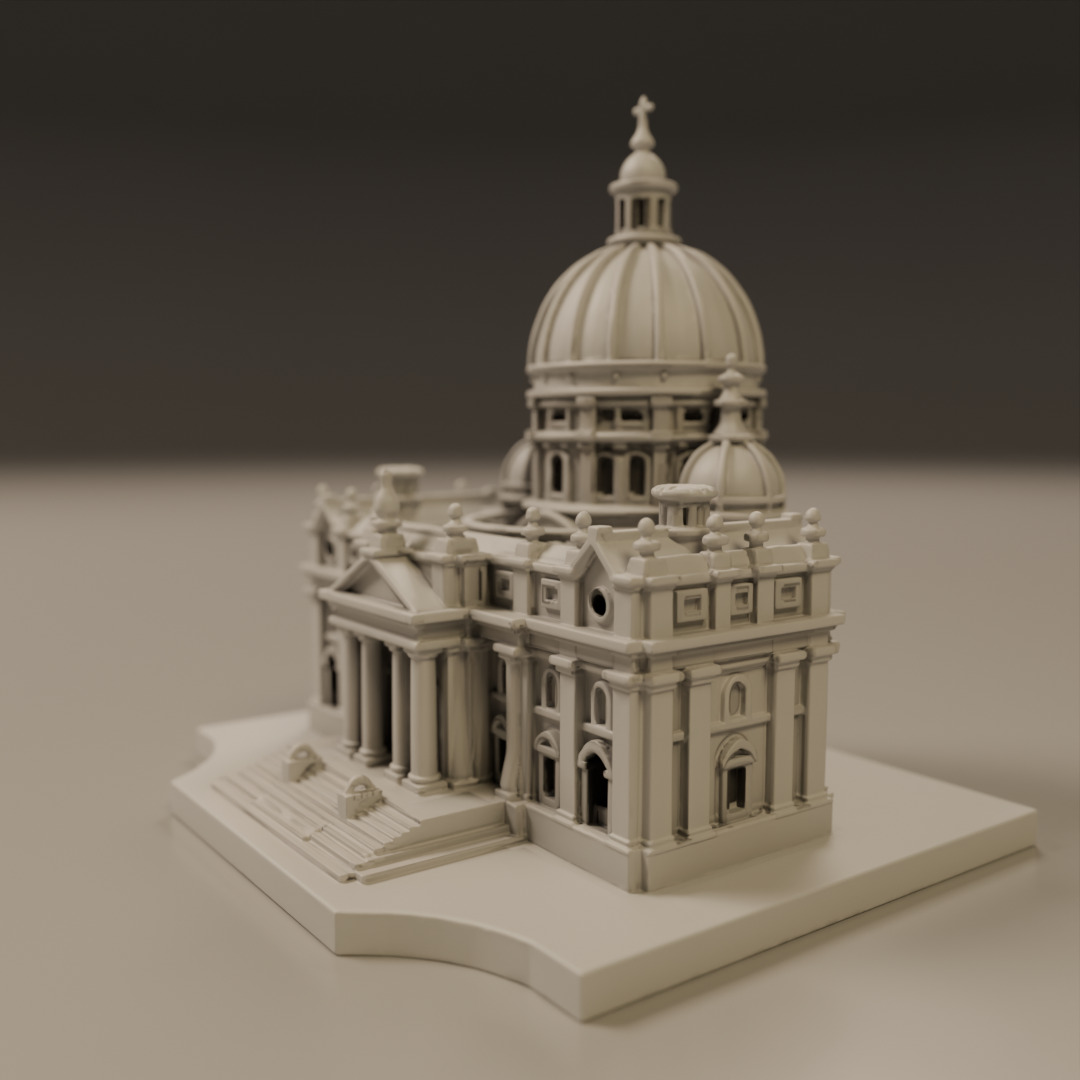 baroque architecture 3D print model_13