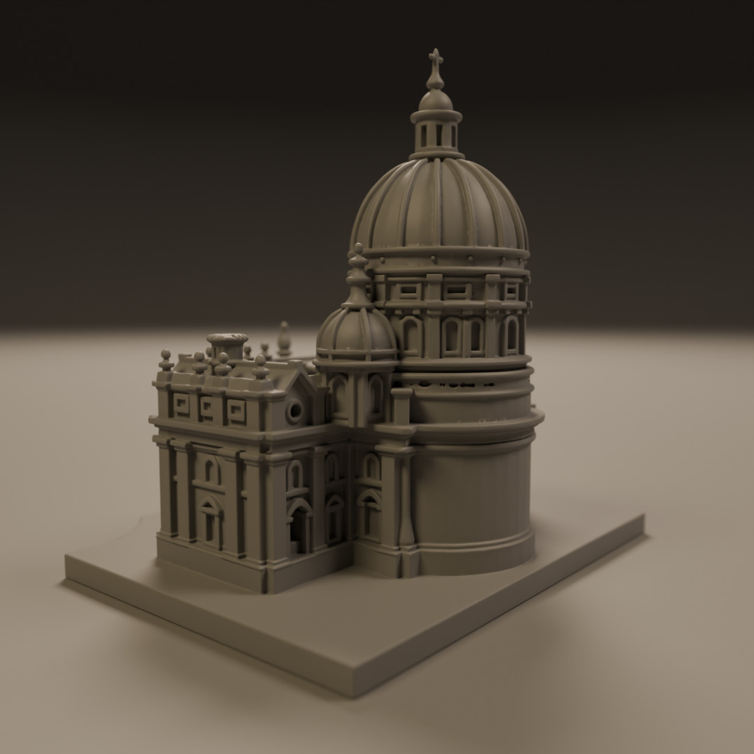 baroque architecture 3D print model_6