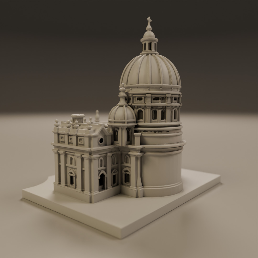 baroque architecture 3D print model_14