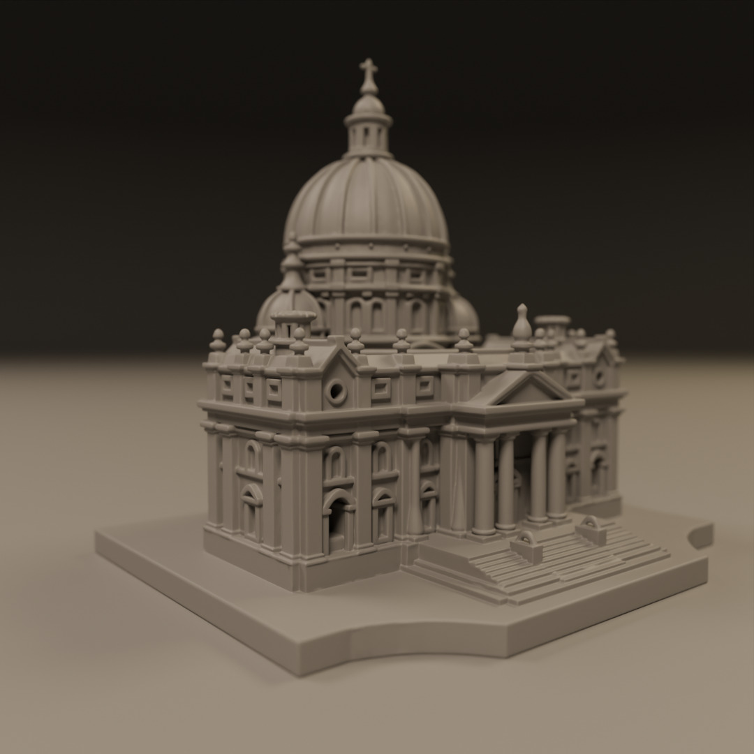 baroque architecture 3D print model_4