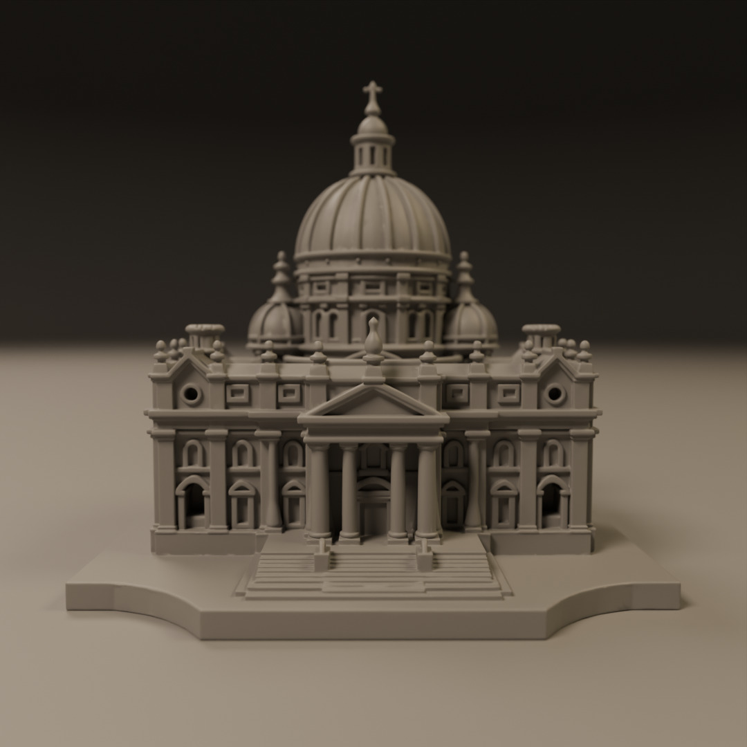 baroque architecture 3D print model_8